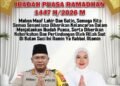 Kapolres Nagan Raya Beserta Staf dan Bhayangkari Sampaikan Ucapan Selamat Menunaikan Ibadah Puasa Ramadhan 1447.H Penuh Do’a dan Harapan