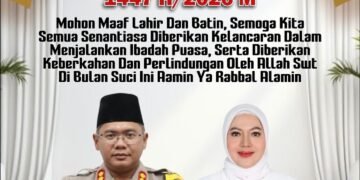 Kapolres Nagan Raya Beserta Staf dan Bhayangkari Sampaikan Ucapan Selamat Menunaikan Ibadah Puasa Ramadhan 1447.H Penuh Do’a dan Harapan