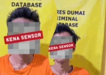 Reskrim Polsek Bukit Kapur Bekuk Dua Pelaku Pembobol Kedai Sembako, Kerugian Capai Rp6 Juta