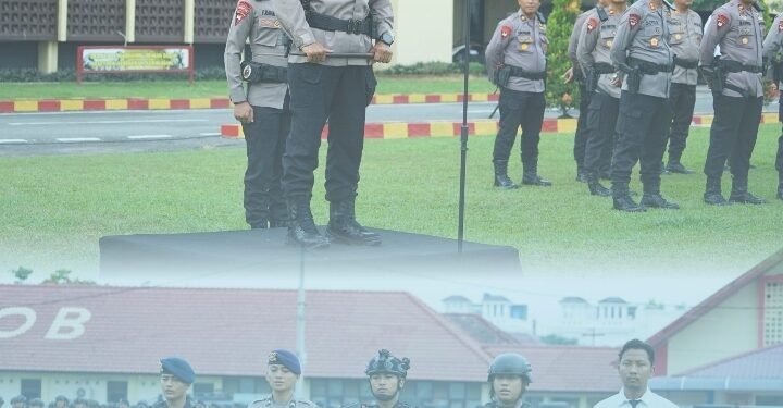 Siaga Hadapi Dinamika Keamanan, Personel Brimob Sumut Ikuti Apel Kesiapsiagaan