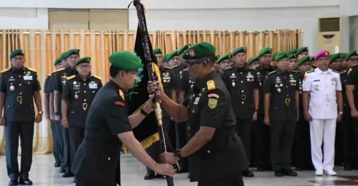 Sertijab Danrem 044/Gapo Dipimpin Pangdam II/Sriwijaya di Palembang.