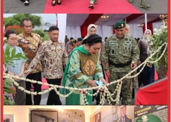 Pangdivif 2 Kostrad Resmikan Patung H.M. Soeharto di Brigif 6/TSB