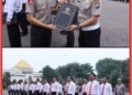 Kapolres Pasuruan Pimpin Apel dan Berikan Penghargaan kepada 38 Personel Berprestasi