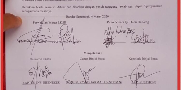 Mediasi Konflik Klenteng Thai Seng Hut Co Bersama Warga, Kedua Pihak Akhirnya Capai Kata Sepakat