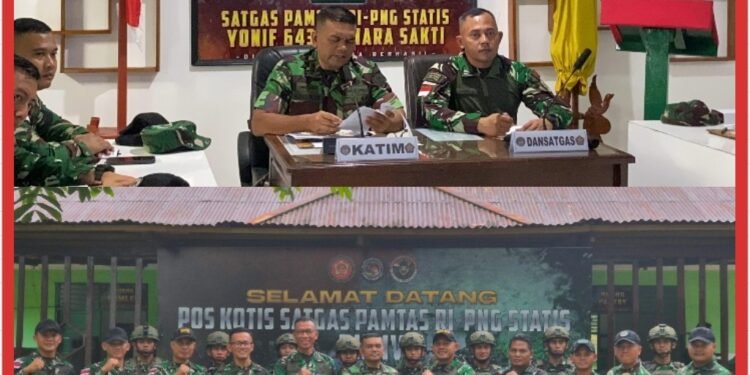 Tim Garbinter Pusterad Tinjau Satgas Yonif 643/WNS
