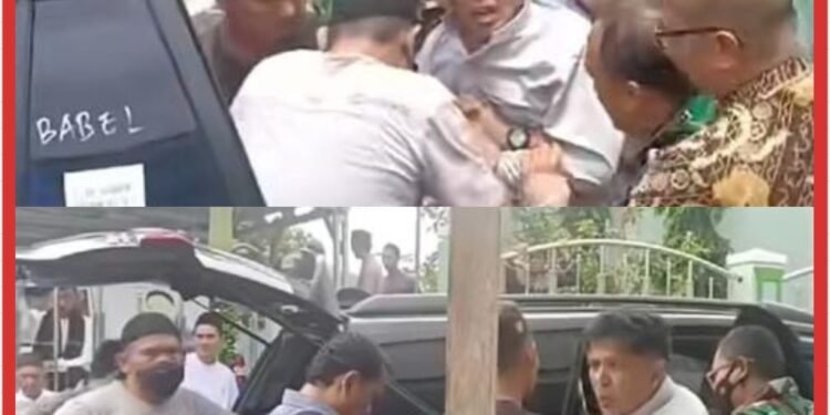 Dramatis di Depan Masjid Jabal Nur, Mantan Kadis Kehutanan Babel Marwan Mengamuk Saat Dieksekusi Kejati Babel