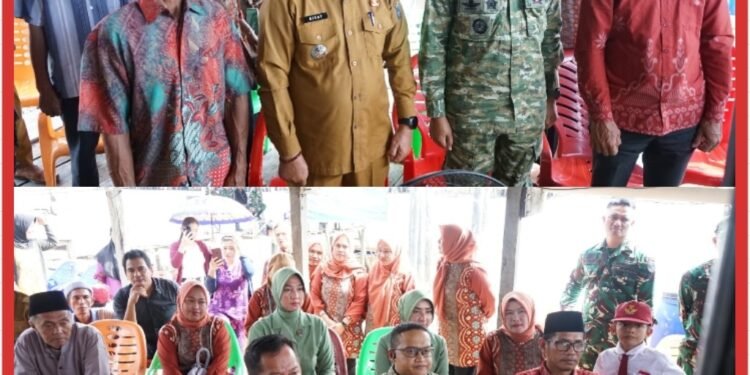 Dandim 0402/OKI-OI Ikuti Vidcon Peresmian 218 Jembatan Gantung Garuda Bersama Presiden