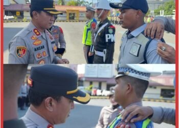 Kapolres Lhokseumawe Pimpin Apel Gelar Pasukan Operasi Ketupat Seulawah 2026, Sinergi TNI-Polri Siap Amankan Mudik Lebaran
