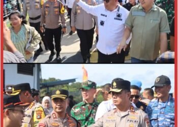 Gubernur Babel dan Kapolda Tinjau Arus Mudik di Tanjung Kalian, Kapolres Pradana Aditya Nugraha Dampingi