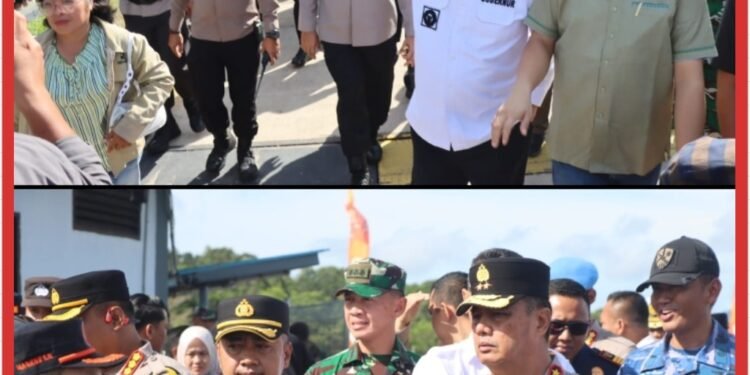 Gubernur Babel dan Kapolda Tinjau Arus Mudik di Tanjung Kalian, Kapolres Pradana Aditya Nugraha Dampingi