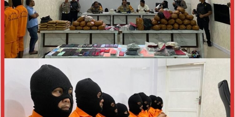 Polres Madina Rilis 11 Kasus Narkotika Selama Februari 2026, 15 Tersangka Diamankan