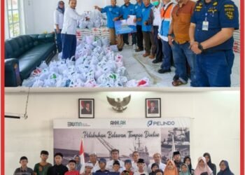 Pelindo Regional 1 Bagikan Takjil Gratis kepada Masyarakat di Sekitar Pelabuhan