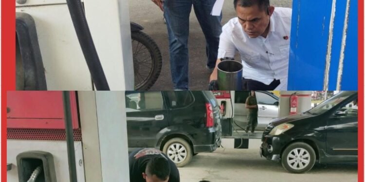 Satreskrim Polres Lhokseumawe Sidak SPBU, Pastikan Kualitas dan Takaran BBM Bersubsidi Sesuai Standar