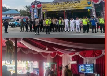 Brimob Sumut Siaga di Parapat, Pastikan Wisatawan Aman Saat Ops Ketupat Toba 2026