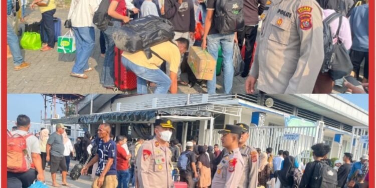 Polres Pelabuhan Belawan Amankan Kedatangan Kapal Kelud, Antisipasi Arus Mudik Lebaran