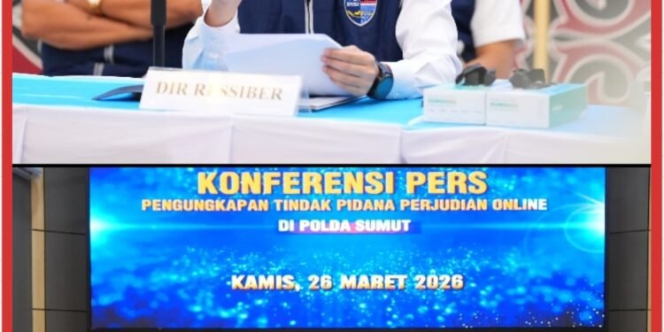 Polda Sumut Bongkar Judi Online Jaringan Kamboja, 19 Tersangka Ditangkap Dari Dua TKP di Medan