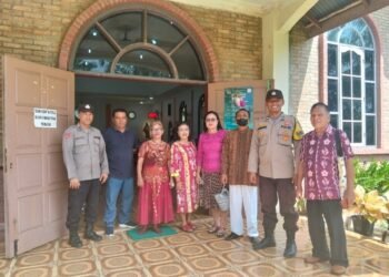 Di Bulan Suci Ramadhan, Polsek Pangkalan Susu Perkuat Toleransi Lewat Pengamanan Ibadah