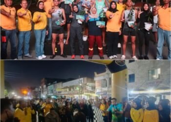 Fun Night Run Go Green Polres Dumai Berlangsung Aman, 48 Peserta Dapatkan Bibit Tanaman 