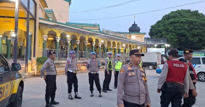 Usai Sholat Subuh, Polres Langkat Sisir Titik Rawan Cegah Gangguan Kamtibmas