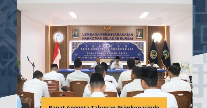 Rapat Anggota Tahunan Primkopasindo Lapas Narkotika Kelas IIB Rumbai