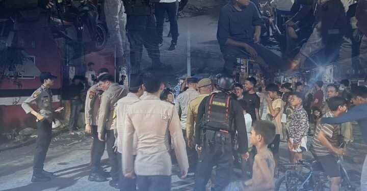 Brimob Sumut Bersama Personel Gabungan Gelar Patroli untuk Antisipasi Gangguan Kamtibmas