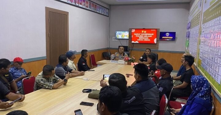 Menjelang Hari Raya Idul Fitri Polres Melawi Jumpa Pers Dengan Awak Media