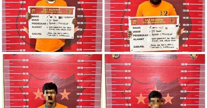 Polres Nagan Raya Tahan 4 Pelaku Pengeroyokan di Tadu Raya, Hasil Tes Urine Positif Sabu