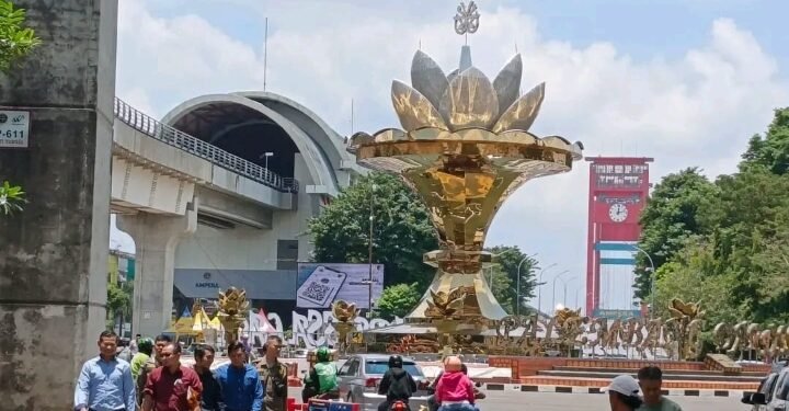 Tiga Ikon Pembangunan Hiasi Koridor Sudirman Palembang
