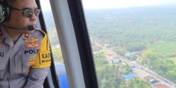 Kapolda Sumut Pantau Arus Mudik via Patroli Udara, Pastikan Jalur Aman dan Lancar