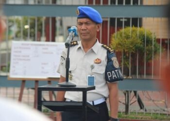 Apel Pagi Lapas Pekanbaru, Kasubag TU Ingatkan Pentingnya Disiplin dan Integritas Petugas