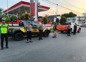 Polres Langkat Gelar Patroli Asmara Subuh, Jaga Kamtibmas Tetap Kondusif di Bulan Ramadhan