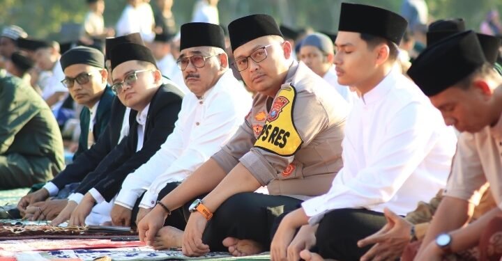 Polres Langkat Amankan Pelaksanaan Sholat Idul Fitri 1447 H, Ribuan Jama’ah Khusyuk Beribadah