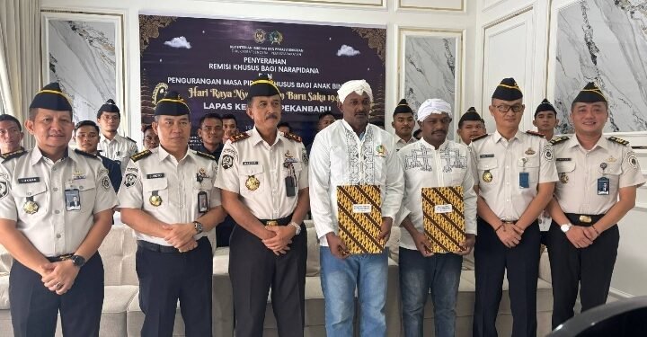 Tanpa Sekat Bangsa dan Agama, Lapas Pekanbaru Berikan Remisi Nyepi 2026 Bagi WNA Asal Malaysia