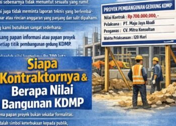 Transparansi Pembangunan KDMP: Pasang Papan Proyek, Itu Saja Sudah Cukup