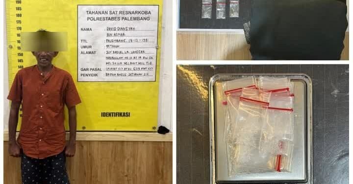 Satresnarkoba Polrestabes Palembang Ungkap Kasus Sabu di 24 Ilir, Tersangka Ditangkap di Pinggir Jalan