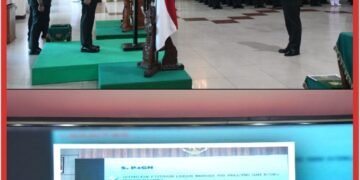 Regenerasi Kepemimpinan Berjalan Dinamis, Danrem 044/Gapo Hadiri Sertijab Strategis Kodam II/Sriwijaya