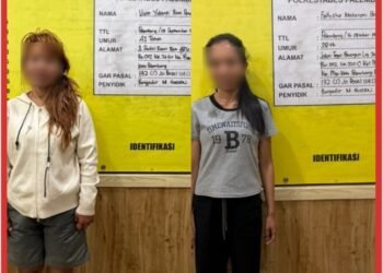 Urine Keduanya Positif, Dua Perempuan di Palembang Dijerat Permufakatan Jahat dalam Kasus Sabu 5,02 Gram