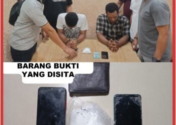 Sat Narkoba Polres Pelabuhan Belawan Gagalkan Peredaran 1 Ons Shabu, 2 Pengedar Ditangkap