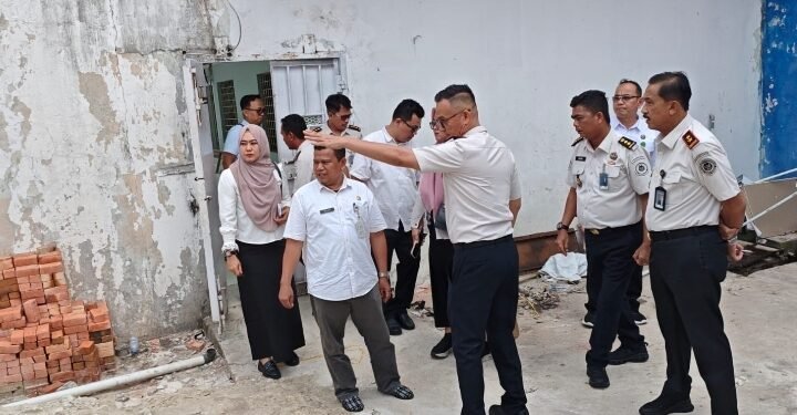 Tinjau Langsung Lapas Pekanbaru, DLHK Kota Pekanbaru Rekomendasikan Pembangunan Bak Limbah dan Strategi Pengelolaan Limbah