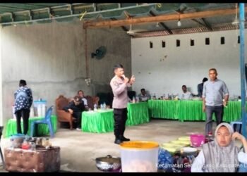 Kapolsek Secanggang dan Anggota Laksanakan Cooling System Bersama Kepala Desa Sekaligus Halal Bihalal