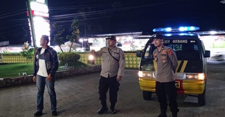 Polsek Gebang Intensifkan Patroli Blue Light, Antisipasi 3C Hingga Aksi Premanisme