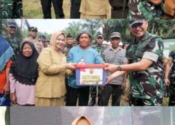 Wabup Tiorita Hadiri Ground Breaking Jembatan Gantung Garuda Merah Putih di Kuala