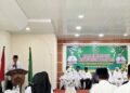 Acara Halal Bihalal Para Jama’ah Calon Haji di Aula Kantor Kemenag Langkat Berjalan Haru Penuh Kebersamaan 