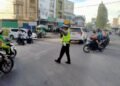 Sat Lantas Polres Langkat Intensifkan Gatur Lalin Pagi, Kapolres Apresiasi Kinerja Personel