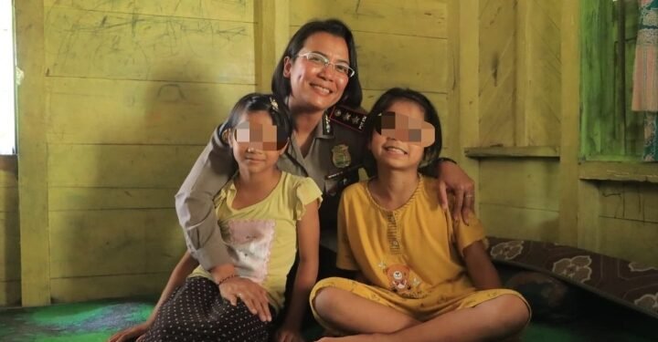 Kapolres Samosir Jadi Orangtua Asuh Anak Korban Penganiayaan, Wujud Kepedulian Masa Depan Korban