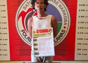 Satresnarkoba Polres Palas Tangkap Seorang Pengedar dengan Barang Bukti Sabu