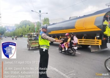 Kapolres Langkat Tekankan Pelayanan Humanis, Sat Lantas Maksimalkan Gatur Lalin di Pagi Hari