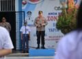 Kapolres Langkat Tanamkan Disiplin dan Semangat Raih Cita-Cita Setinggi Bintang di SMA YAPIM Taruna Stabat