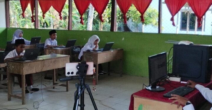 Sekolah MIS Kebun Kelapa Kecamatan Secanggang Menggelar Ujian TKA