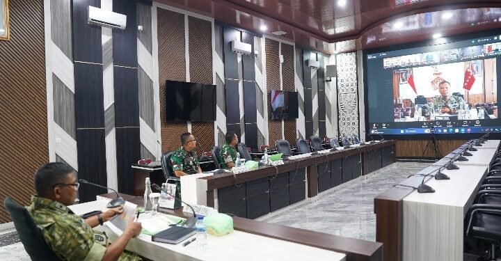 Kasdam II/Sriwijaya Laporkan Capaian 100% Pembangunan KDKMP Dalam Rapat Evaluasi Bersama Wakil Panglima TNI